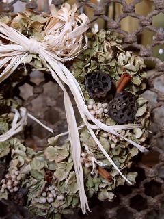 花野庭_紫陽花のドライフラワーリース
