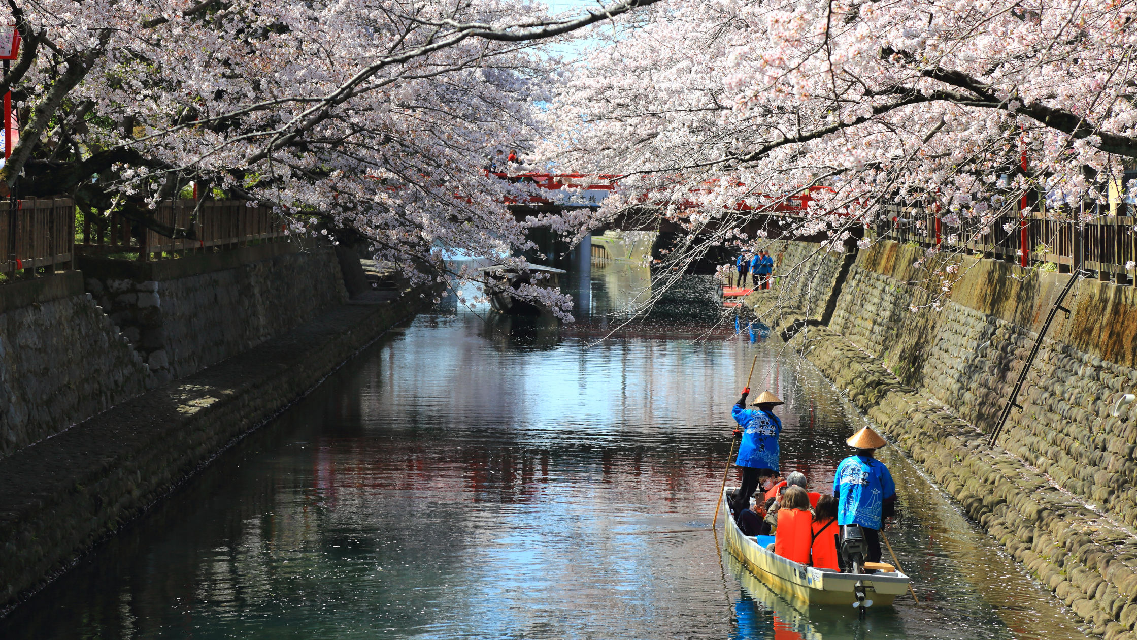 大垣市水門川 舟下り