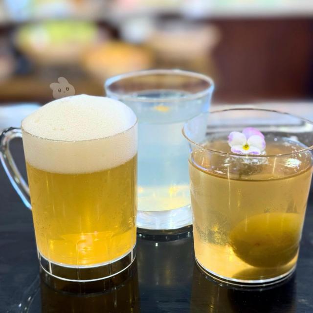 毎年人気の「お酒ゼリー」！「ビアゼリー(340円)」「日本酒ゼリー(340円)」「梅酒ゼリー(390円)」はアルコールを飛ばさず仕上げた大人のスイーツ。※飲食後の運転はお控え下さい