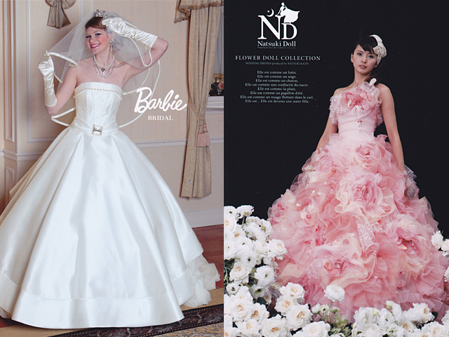 人気ウェディングドレス『Barbie』\u0026『Natsuki Doll』