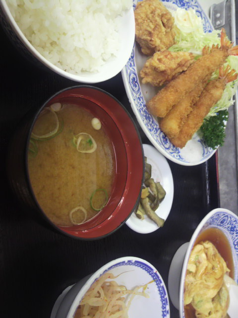 餃子の王将 千手堂店のレポート写真2（ポニョ）