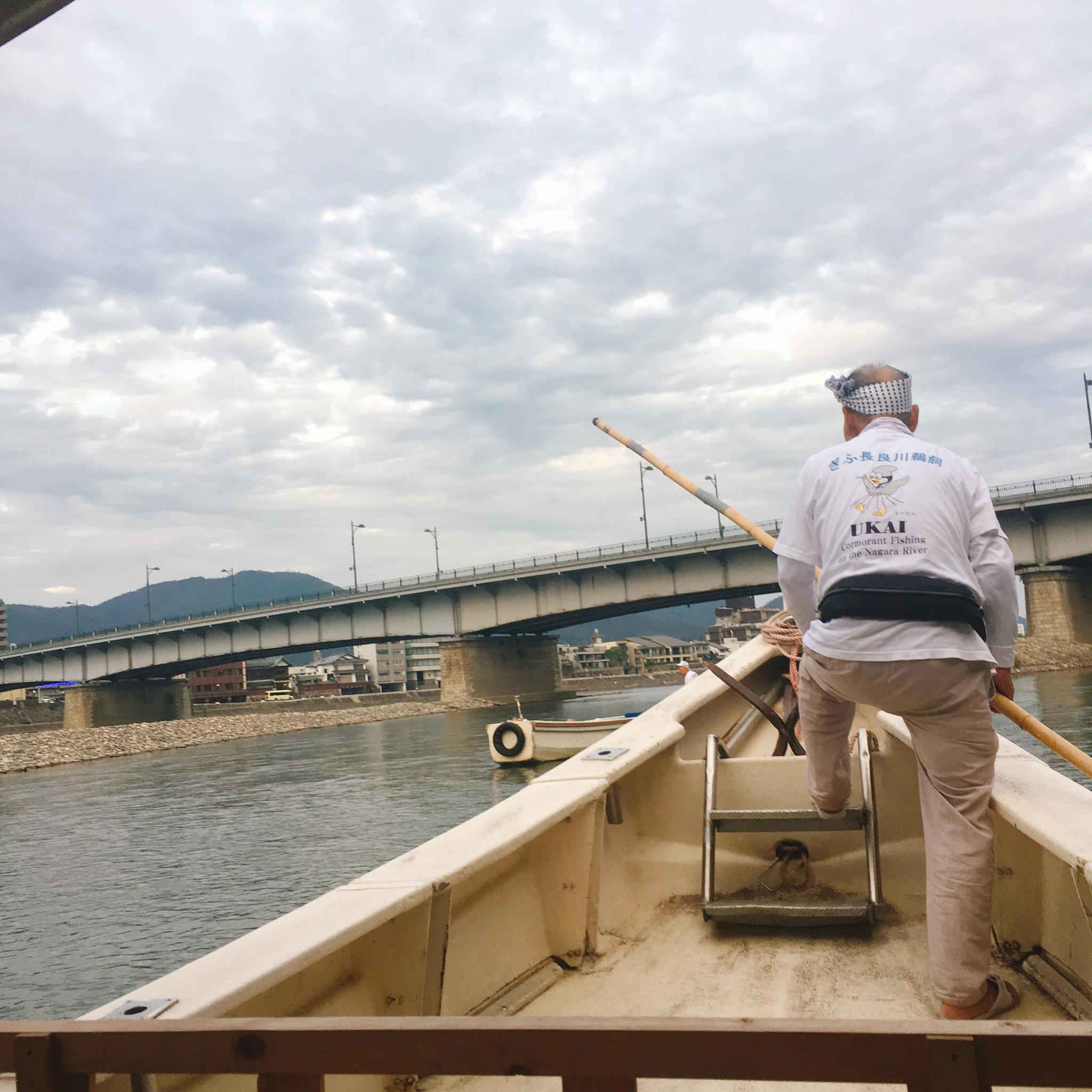 ぎふ長良川鵜飼のレポート写真2（岐阜の食いしん坊担当）