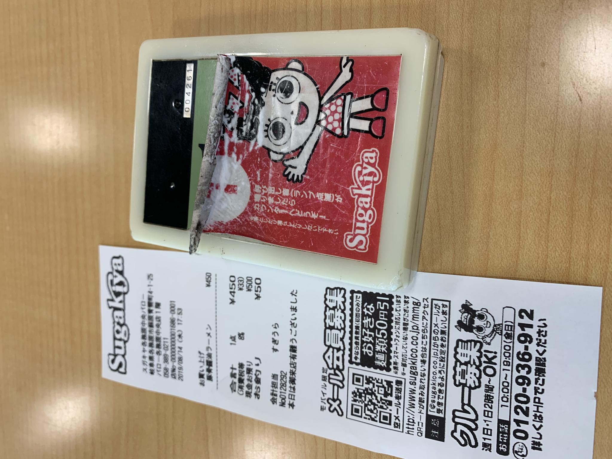 Sugakiya 各務原中央バロー店のレポート写真2（ポニョ）