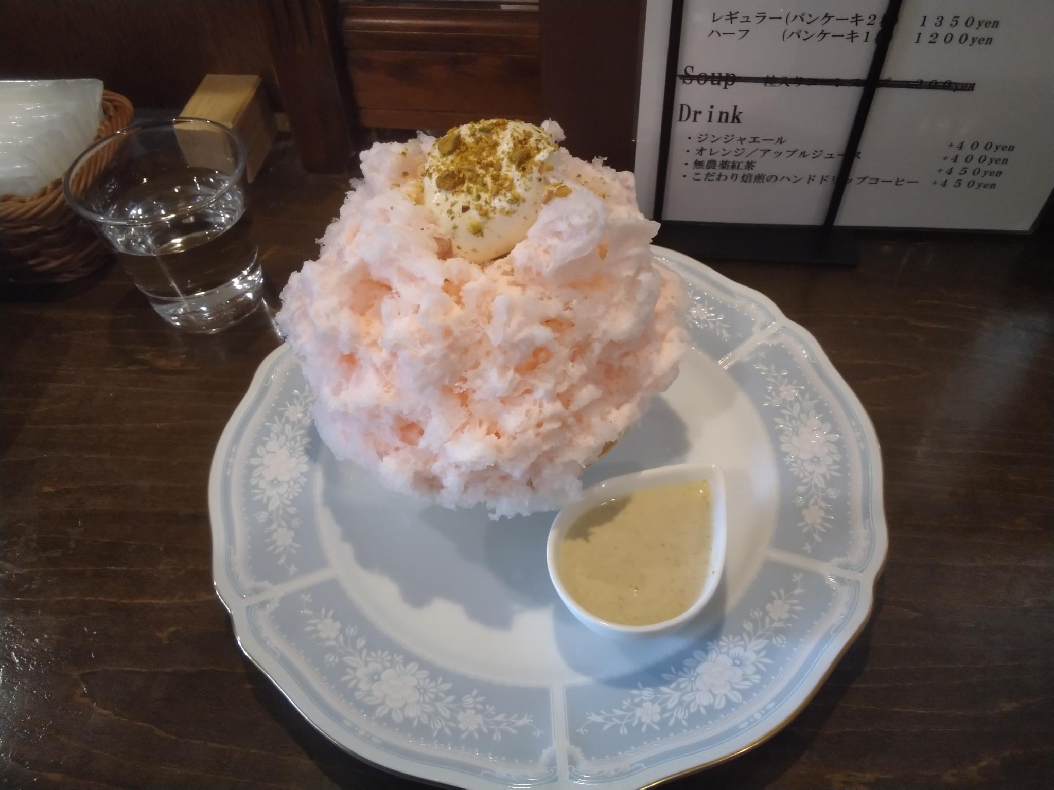 天然氷のかき氷とパンケーキ つどいのレポート写真1（ゆき|‘ｖ‘|）